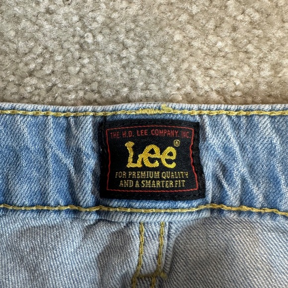 Lee Womens Light Wash Denim Jean Shorts Mid Rise Five Pocket Classic size M* - Picture 3 of 5